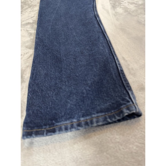 Wrangler Jeans Mens 36x30 Blue Straight High Rise Midnight Rinse 100% Cotton - Picture 9 of 16